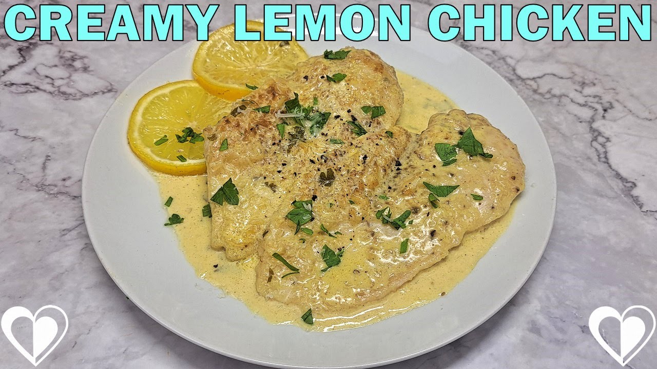Creamy Lemon Chicken Recipe Tutorial #lemonchicken #recipe #cooking