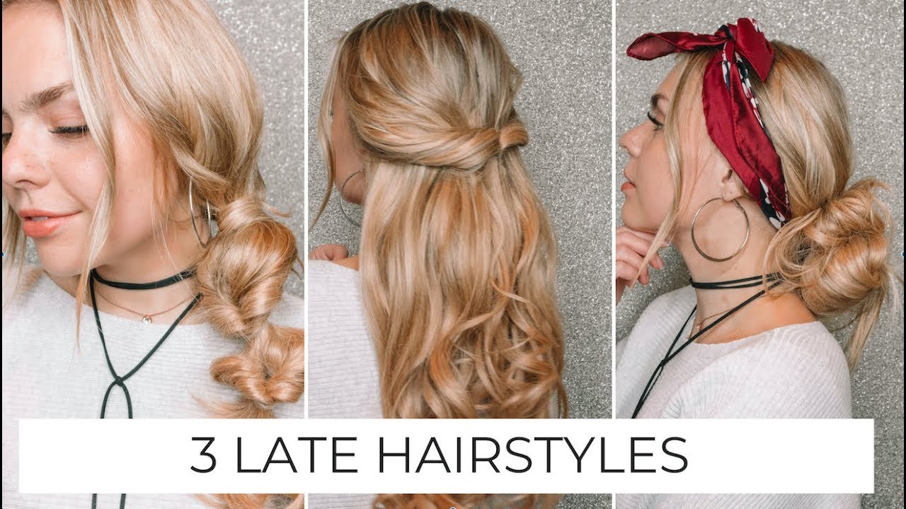 3 FAST LATE HAIRSTYLES // Erabella Hair Extensions