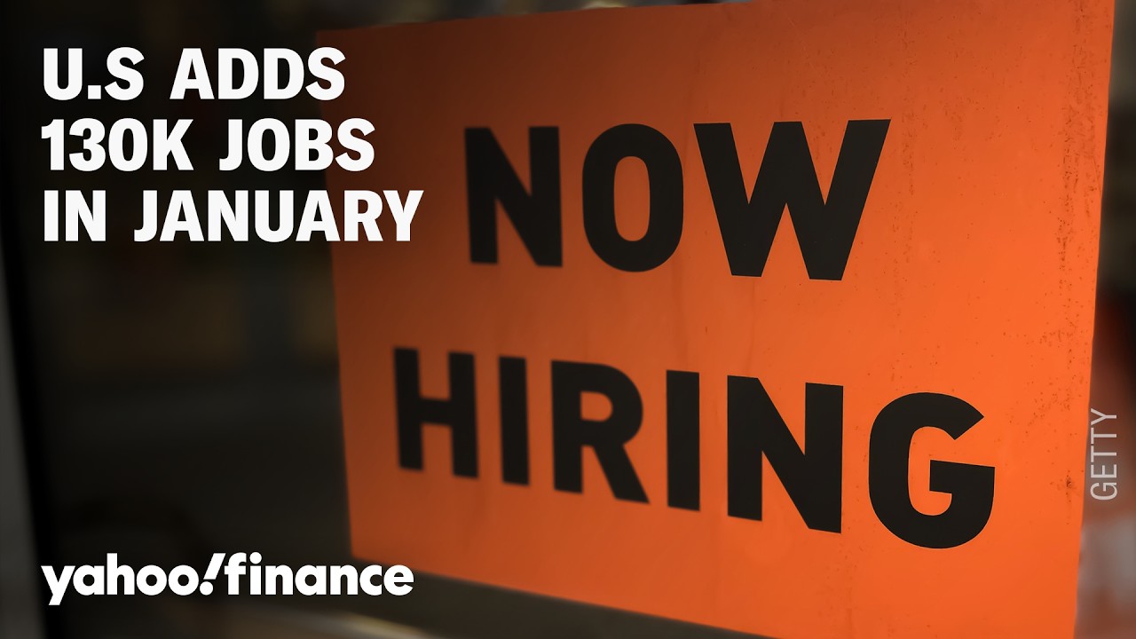 Huge employment report: US added 130,000 jobs in January