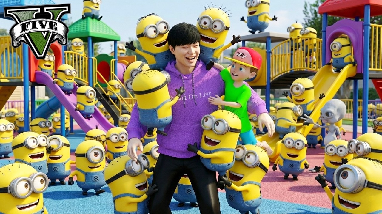 ကျွန်တော်တို့ Minions တစ်ထောင်ကို မွေးစားခဲ့တယ် | I adopted A Thousand Minions in GTA V