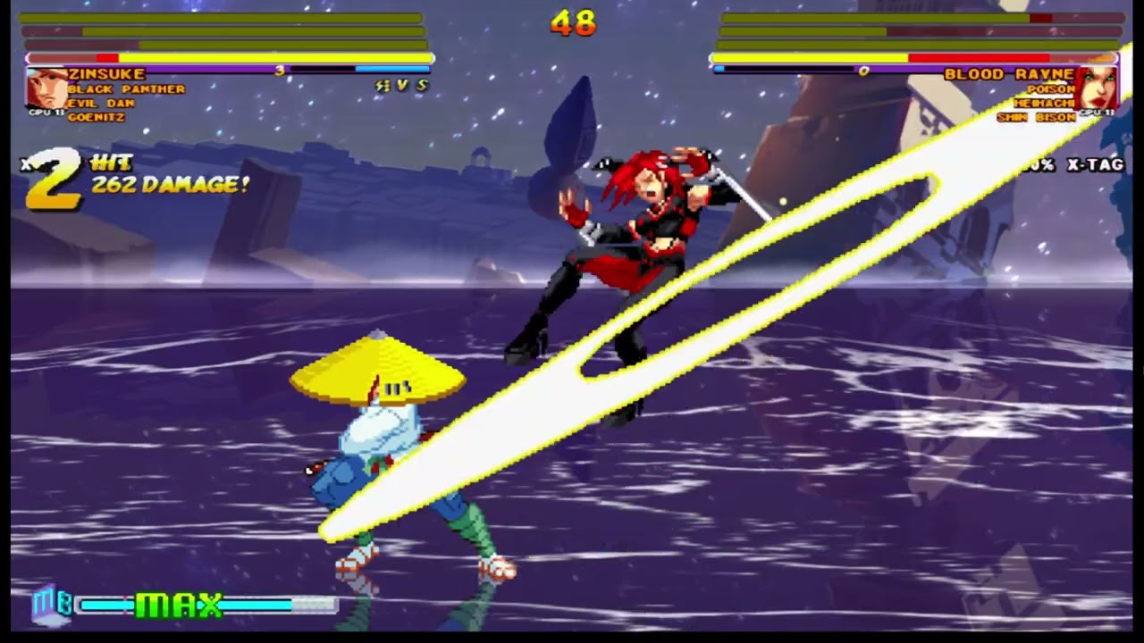 [4K] MUGEN: ETB – Zinsuke, B Panther, Evil Dan, Goenitz vs Poison, Heihachi, Shin Bison, Blood Rayne