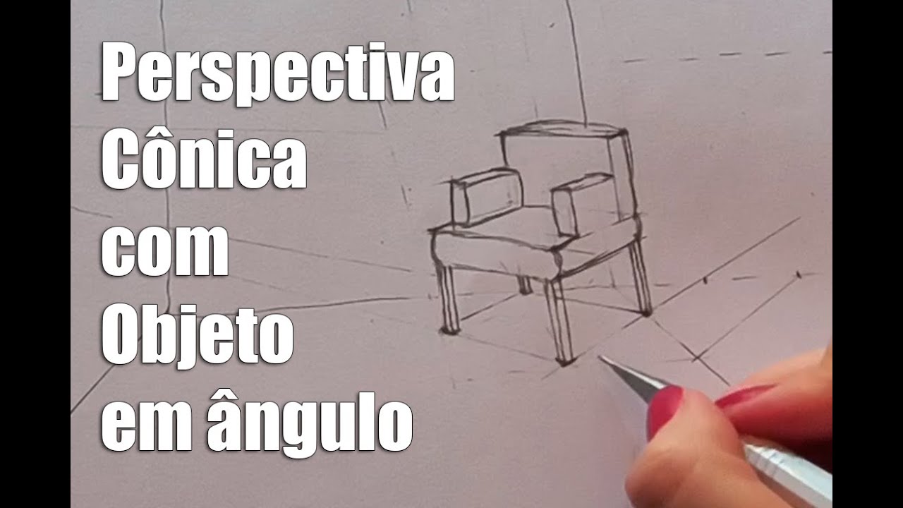 Perspectiva Cônica com 1 Ponto de Fuga na Diagonal