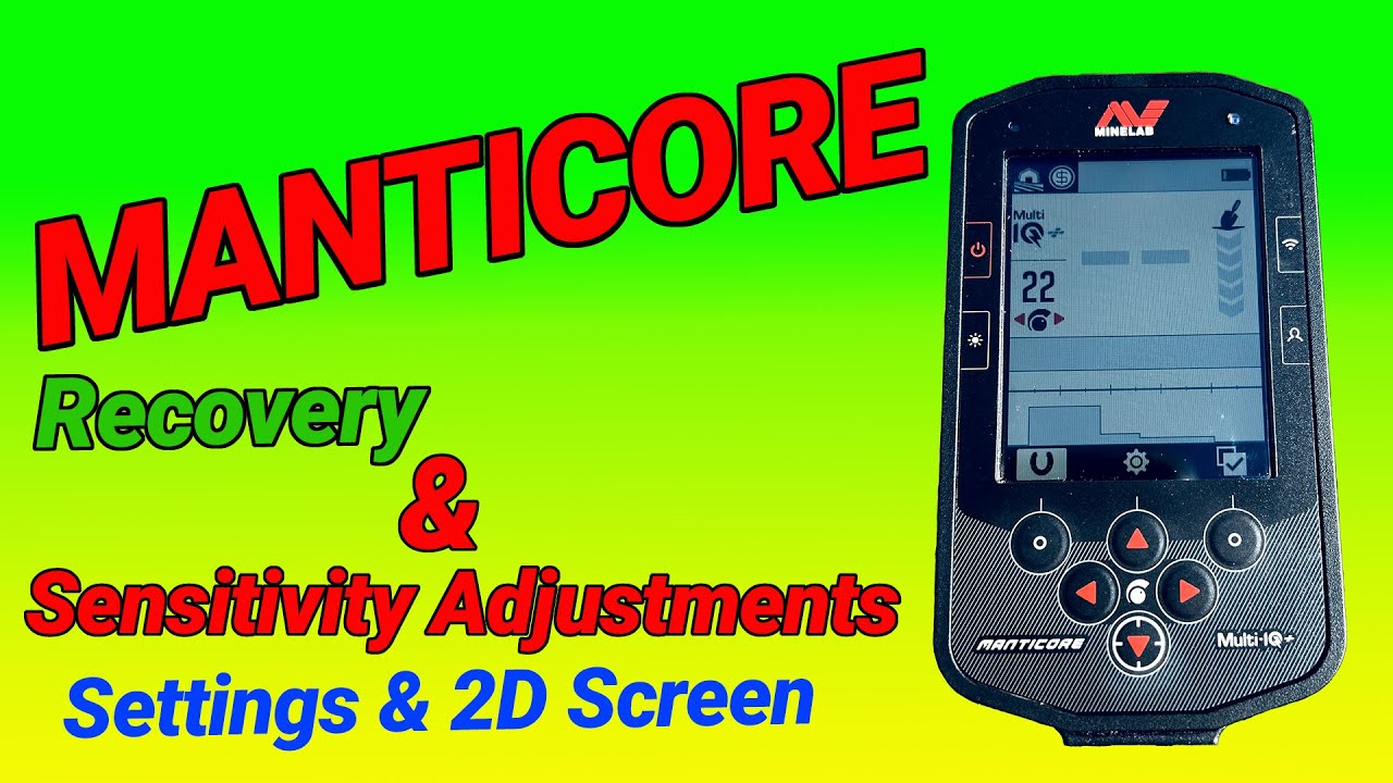 Part 2: Learning the Minelab Manticore Recovery Sensitivity Settings