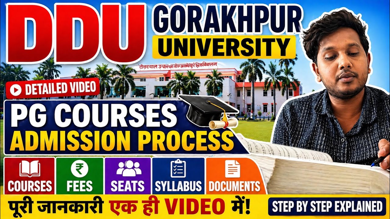 Detailed Video of PG Courses in DDU GORAKHPUR UNIVERSITY || Admission Process