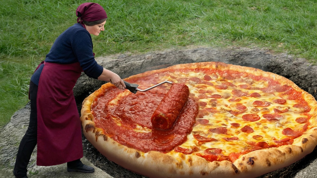 We Made The Biggest Village Pizza In Faraway Mountains