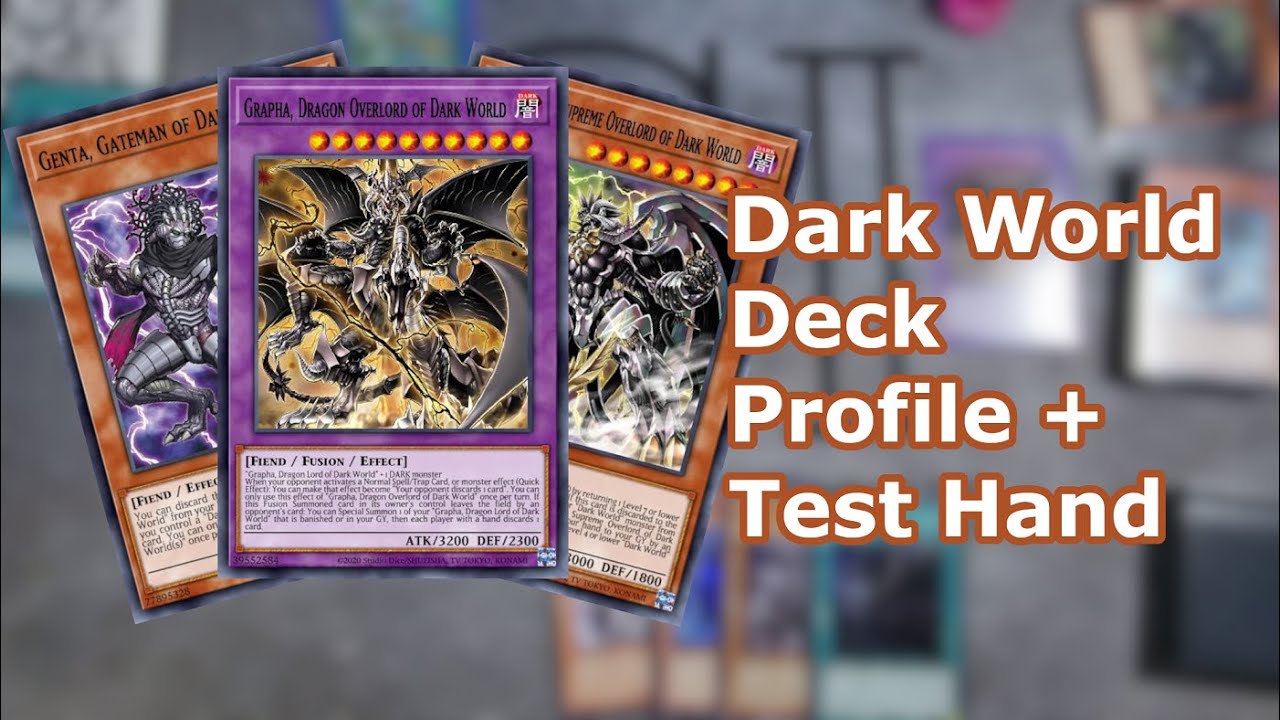 Dark World Deck Profile + Test Hand Post Structure Deck Dark World Yu-Gi-Oh! Deck Profile Deutsch