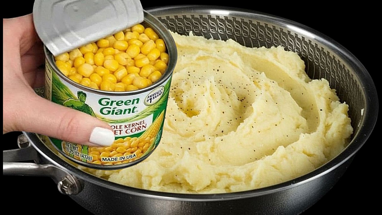 Dosenmais mit Kartoffeln mischen! Es ist so lecker, dieses Rezept kennt keiner!