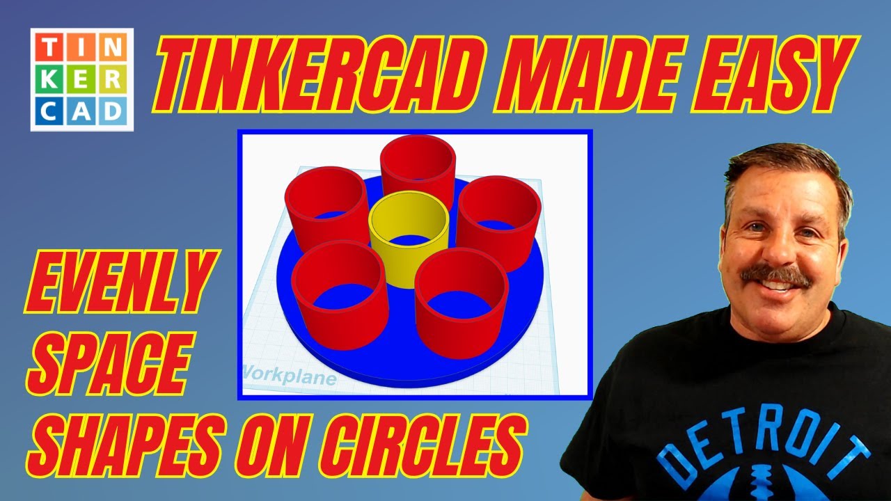 Tinkercad Made Easy! Arrange Shapes Evenly on a Circle 💯🔥