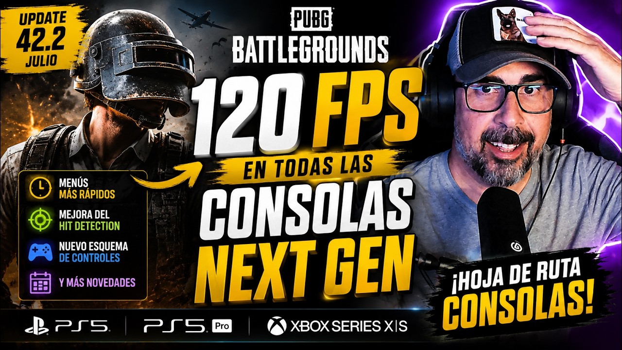 Analizo el ROADMAP de PUBG consola: 120FPS, cargas y disparos | Update 42.2
