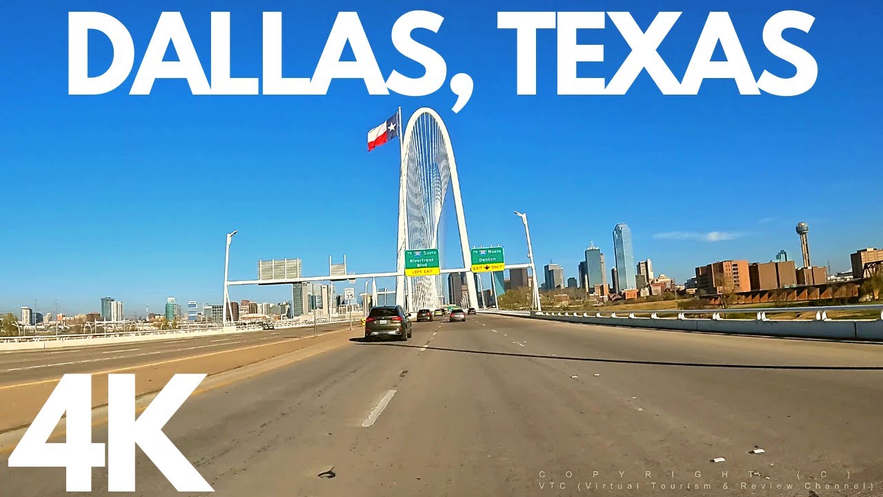 [4K] Dallas, Texas Downtown afternoon drive - driving tour #dallas #texas