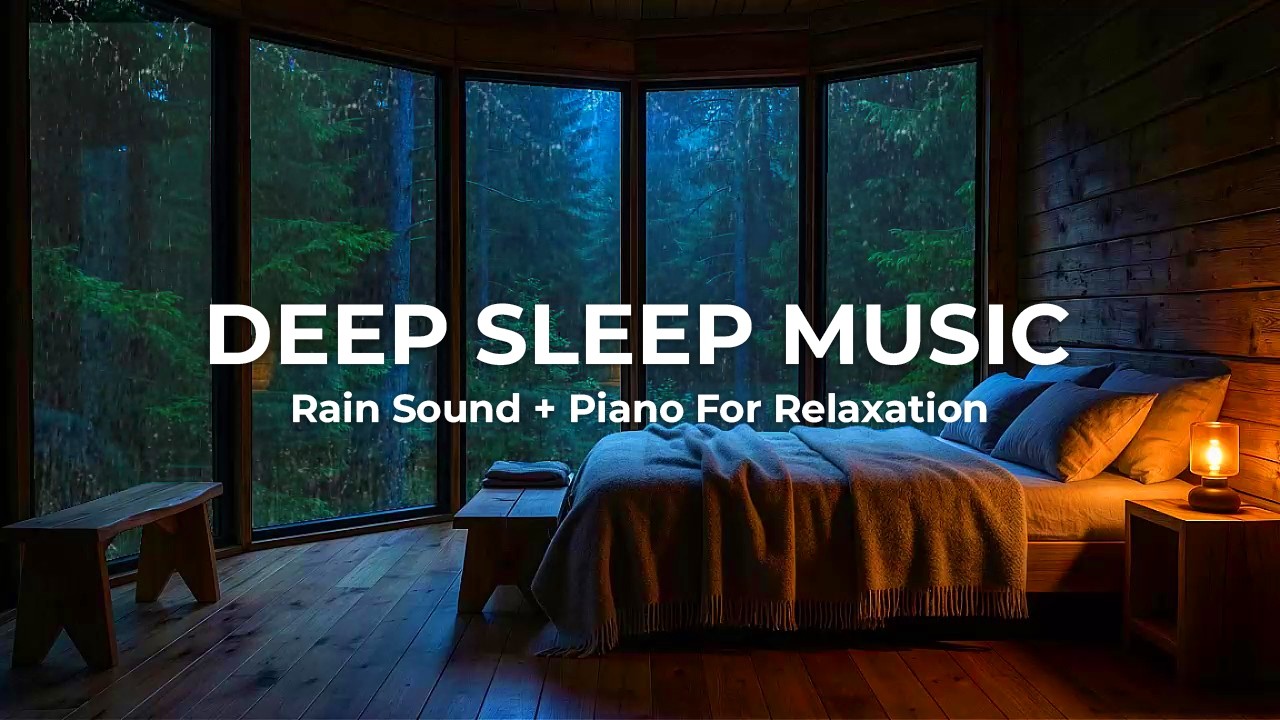 Fast Sleep Solution 🌙 Rain & Piano Music That Helps You Sleep Naturally