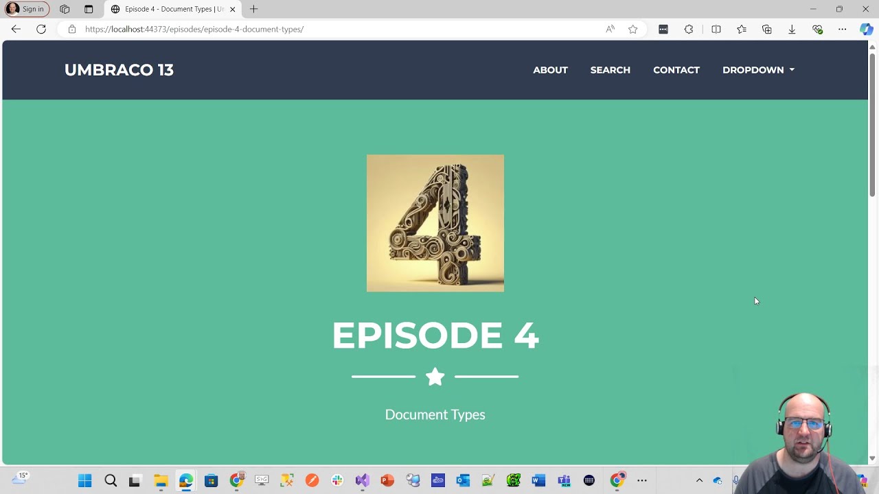Umbraco 13 Tutorial - Episode 4 - Document Types