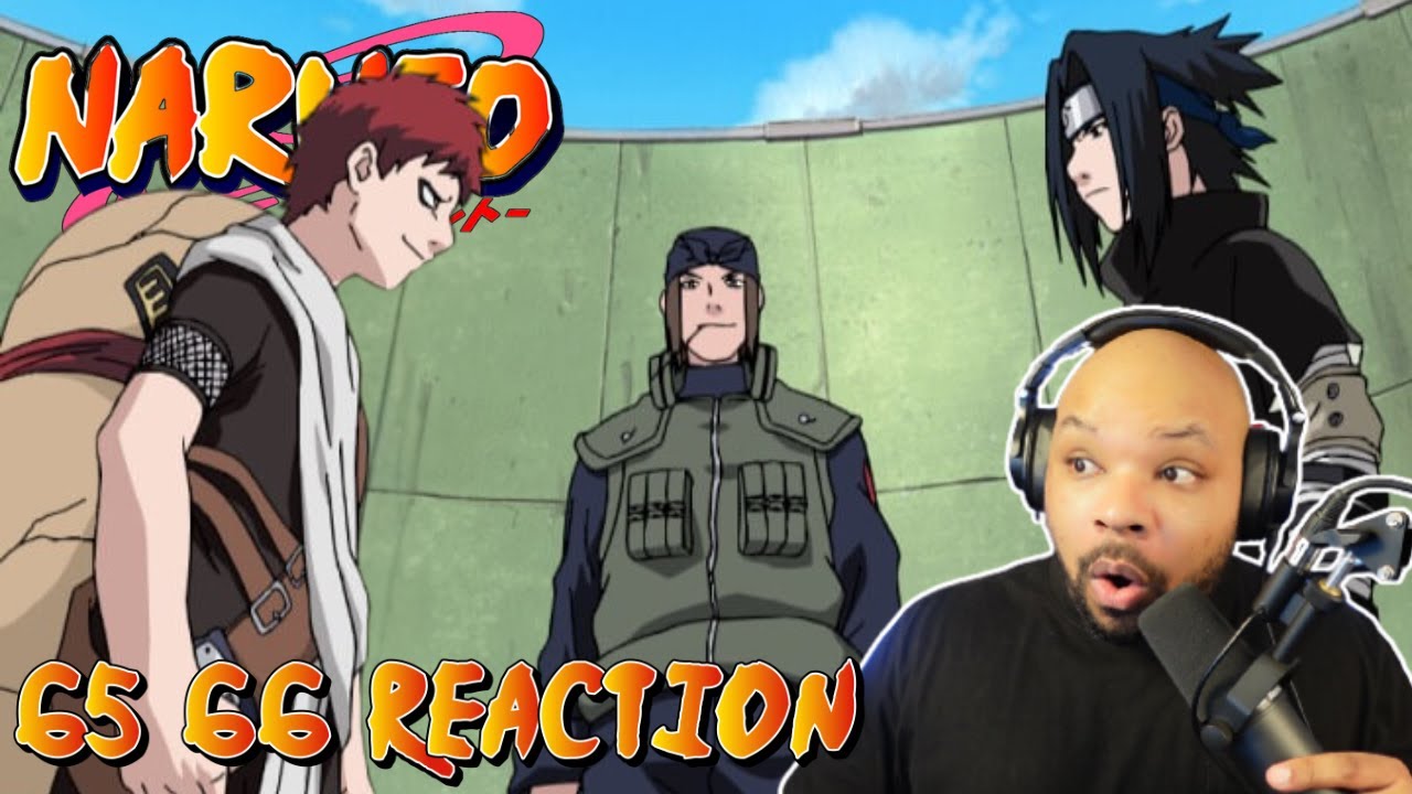SASUKE VS GAARA!...DBZ Fan's Reaction to Naruto | Episodes 65-66