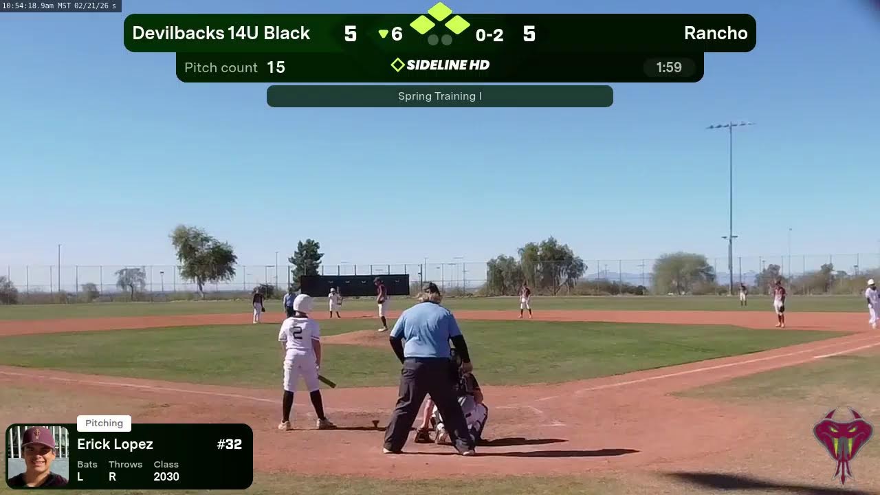 Devilbacks 14U Black @ Rancho (2026.02.21)