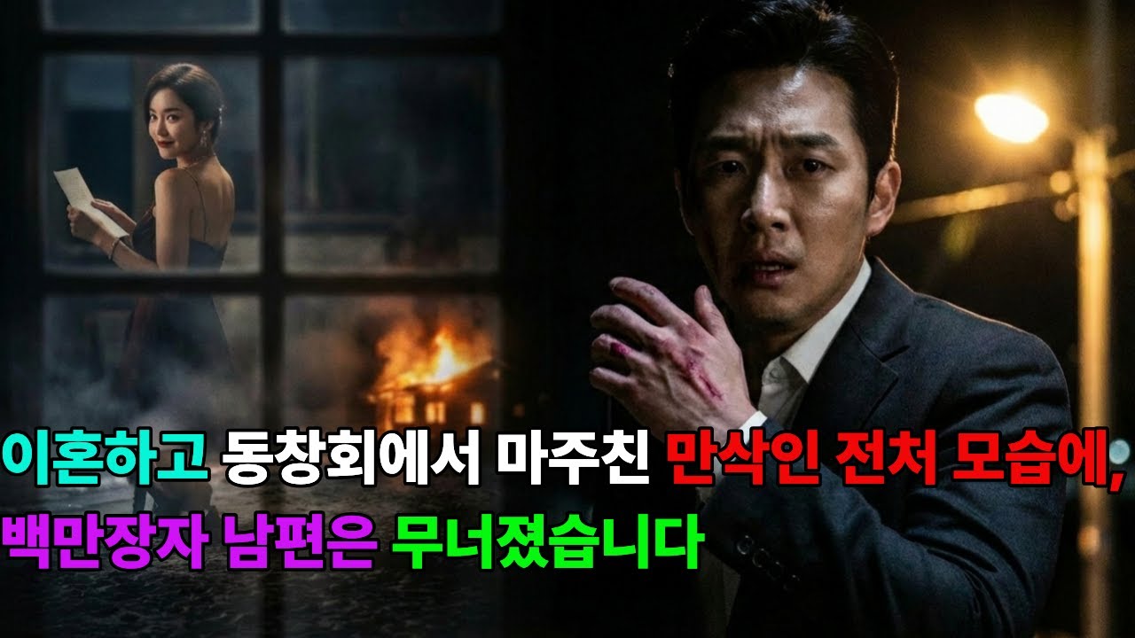 이혼하고 동창회에서 마주친 만삭인 전처 모습에, 백만장자 남편은 무너졌습니다