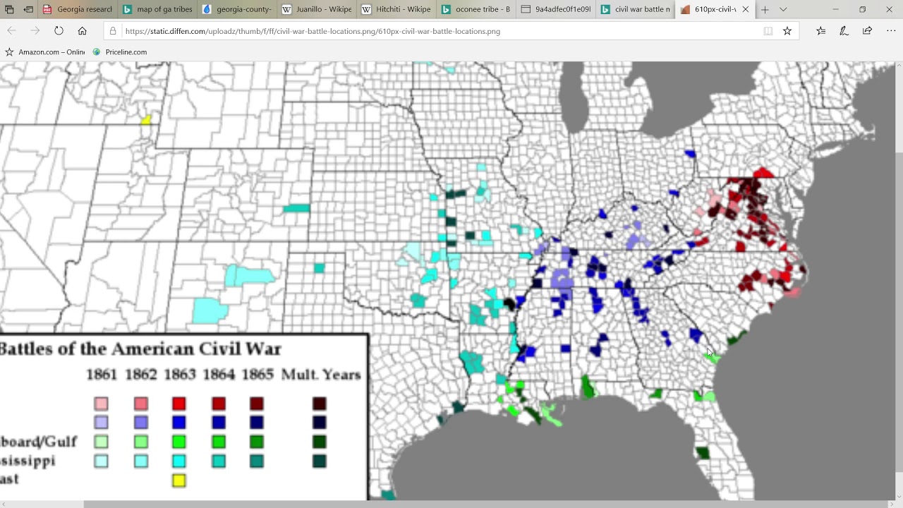 GEORGIA INDIAN TRIBES (COUNTY INFO)