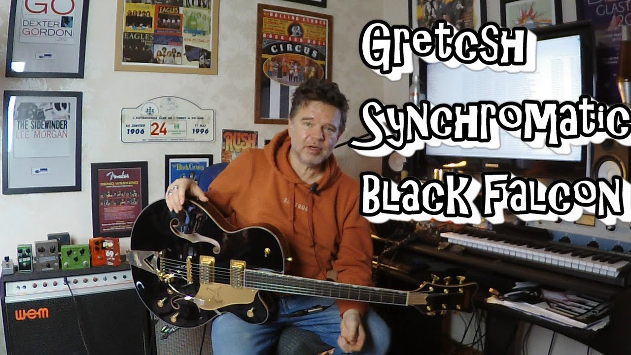 New for 2025 Gretsch Synchromatic Black Falcon - How Good? Full run through / studio playing.