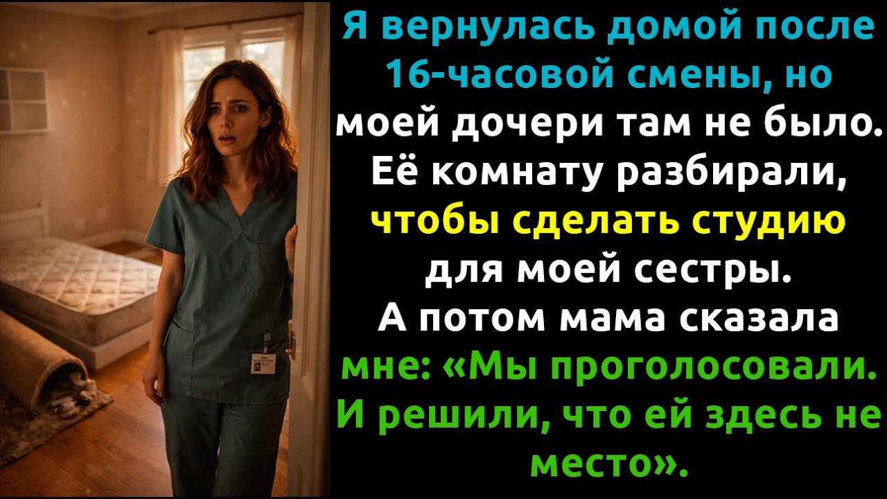 Я вернулась домой после смены — и УВИДЕЛА, что комната дочери ПУСТА.