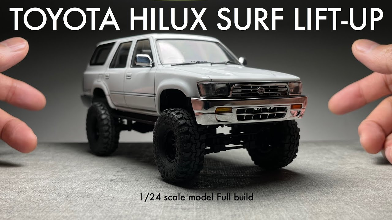 TOYOTA HILUX SURF LIFT-UP【アオシマ 1/24】プラモデル製作  Scale Model