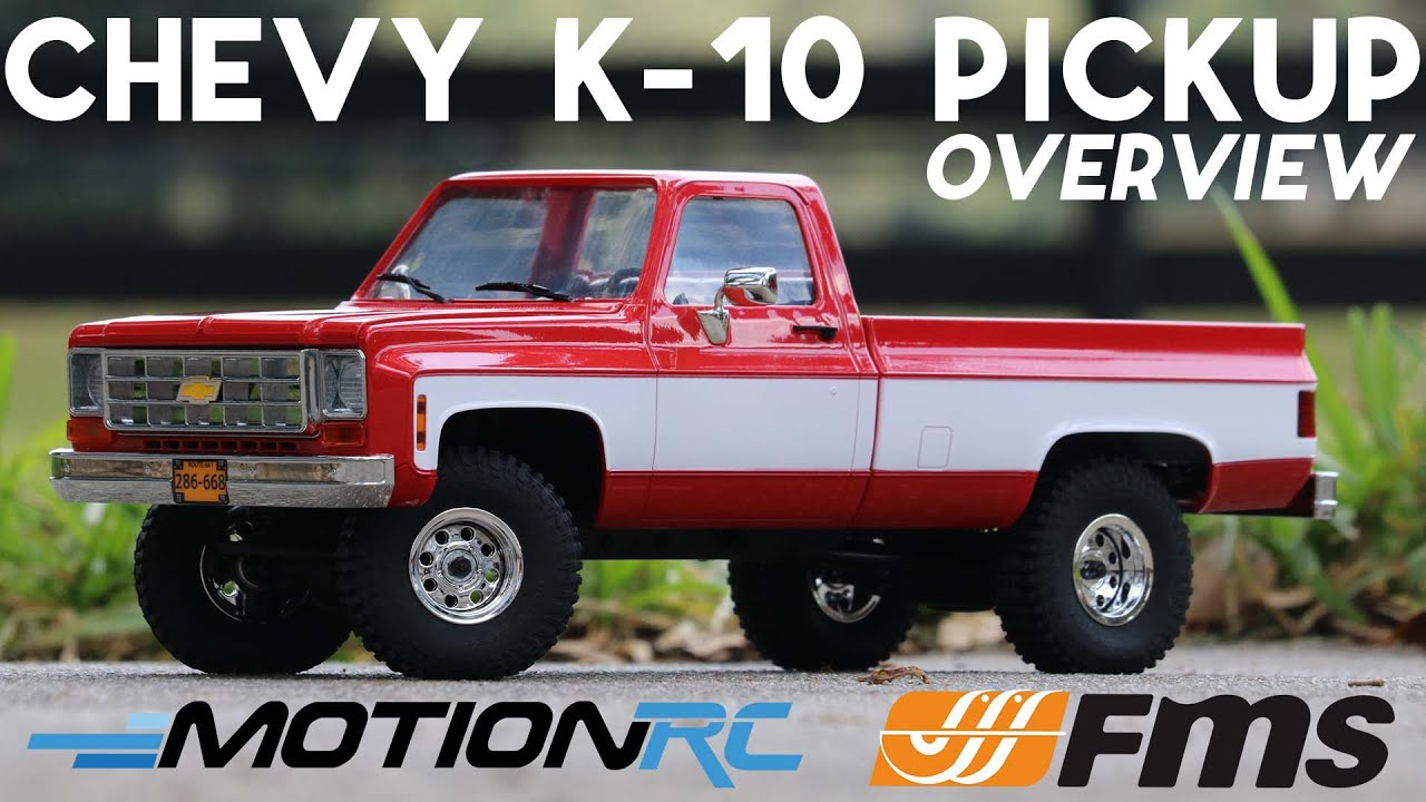 FMS Chevy K-10 Pickup 1/18 Scale 4WD Crawler | Motion RC Overview