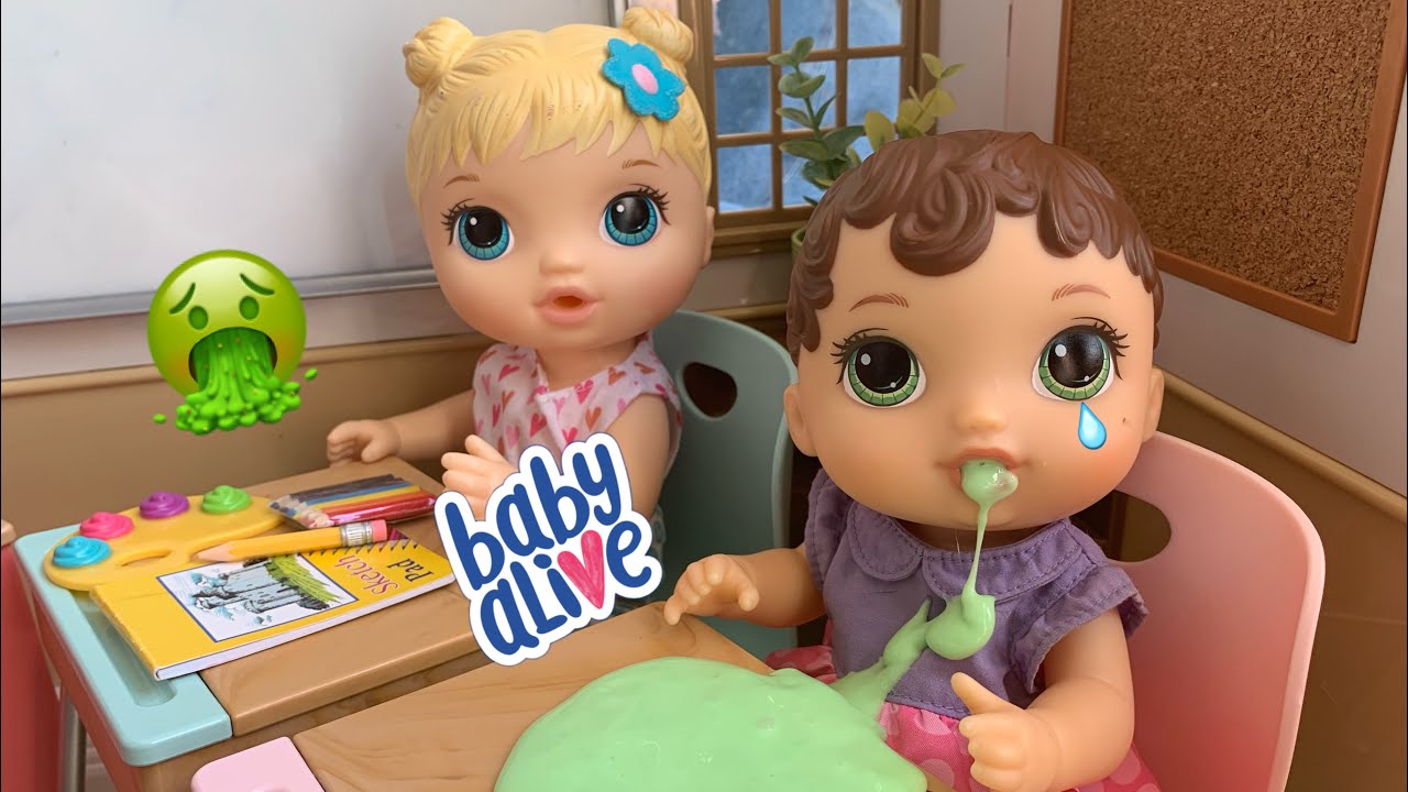 Baby Alive gets Sick at school 🤢