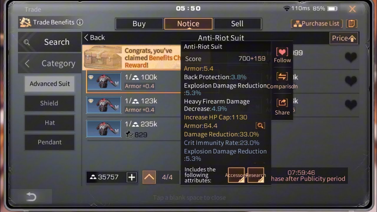 Sell modified Gears | Gear modification | Lifeafter Simple Server