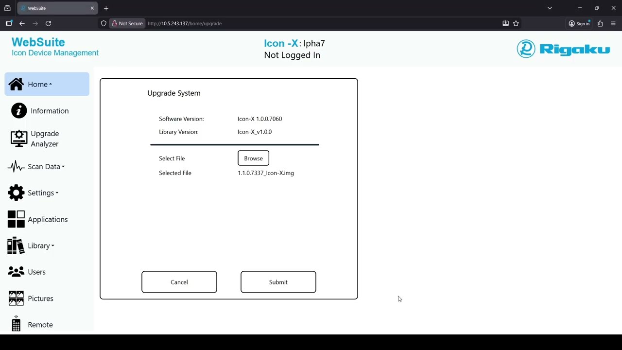 Rigaku Icon-X Upgrade Demonstration