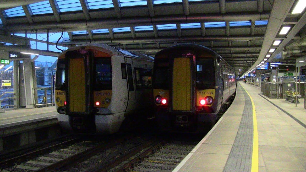 (HD) Rush Hour at London Blackfriars & London Victoria 23/12/2014