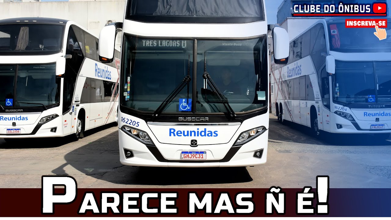 ÔNIBUS IGUAIS, MAS DIFERENTES... COMO ASSIM?? OS NOVOS BUSSCAR DA REUNIDAS PAULISTA SÃO DIFERENTES