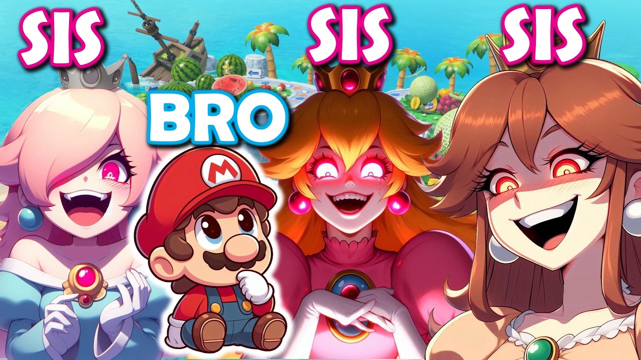 Mario Party but it's 1 vs 3... (Mario vs all 3 Princesses)