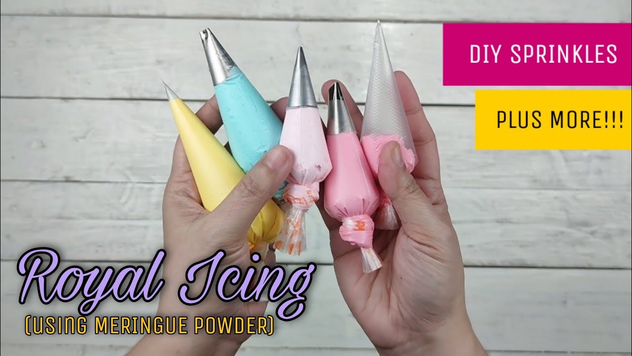 ROYAL ICING recipe | gawing DIY SPRINKLES! | plus iba't ibang gamit ng royal icing | 😊❤️