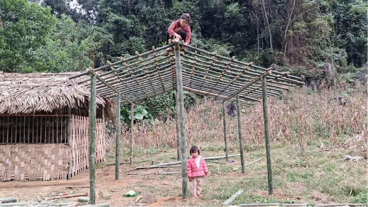 Full Video: A Single Mother's 2-Year Journey Building a Sturdy Bamboo House on Barren Land