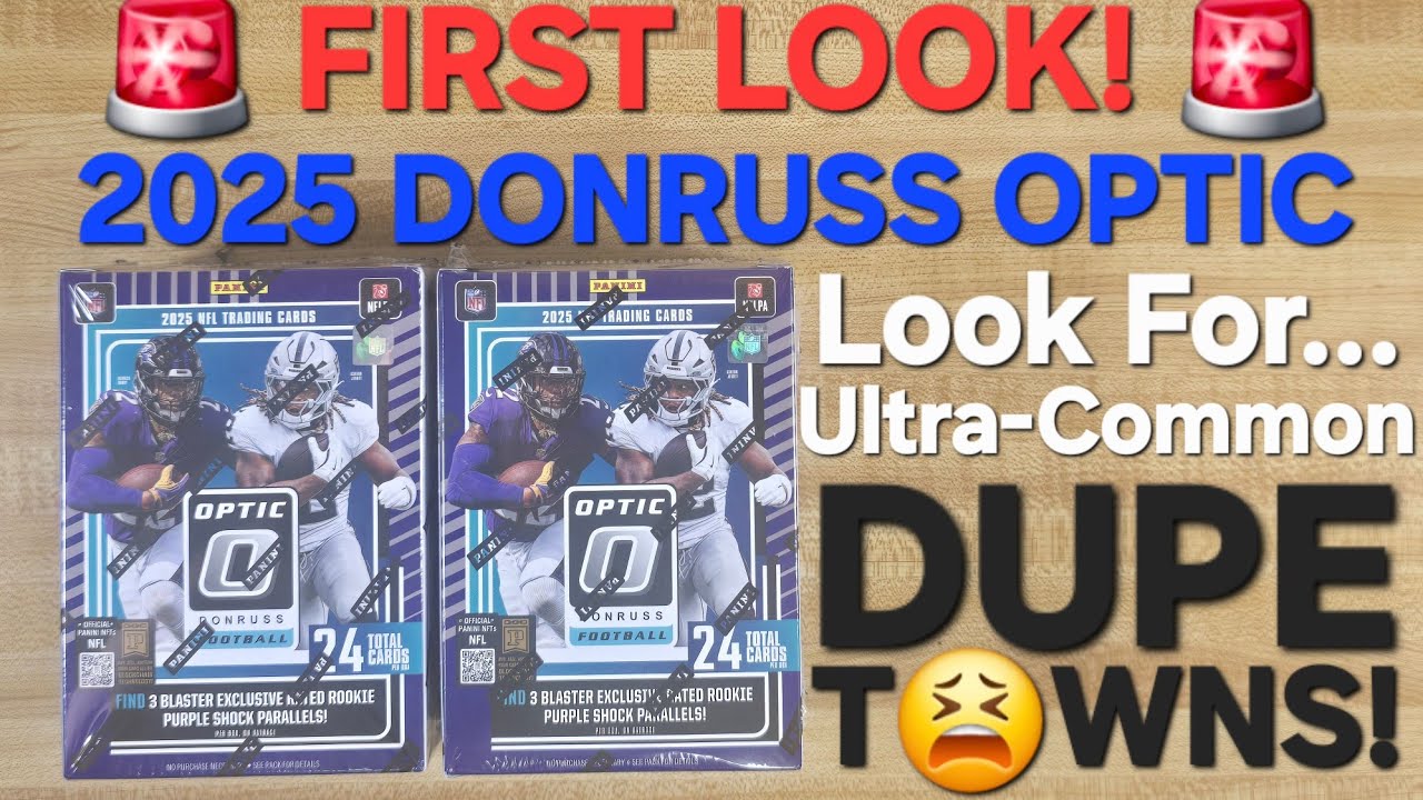 🚨 FIRST LOOK! 2025 OPTIC Football Blaster Boxes X2 - No DT's, ONLY HALF A BOX OF DUPES! @panini 