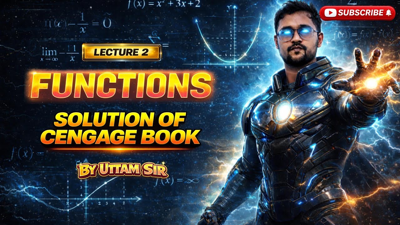 Functions- Solution of cengage book -lecture-2 ,important for jee main & advanced, Bitsat 