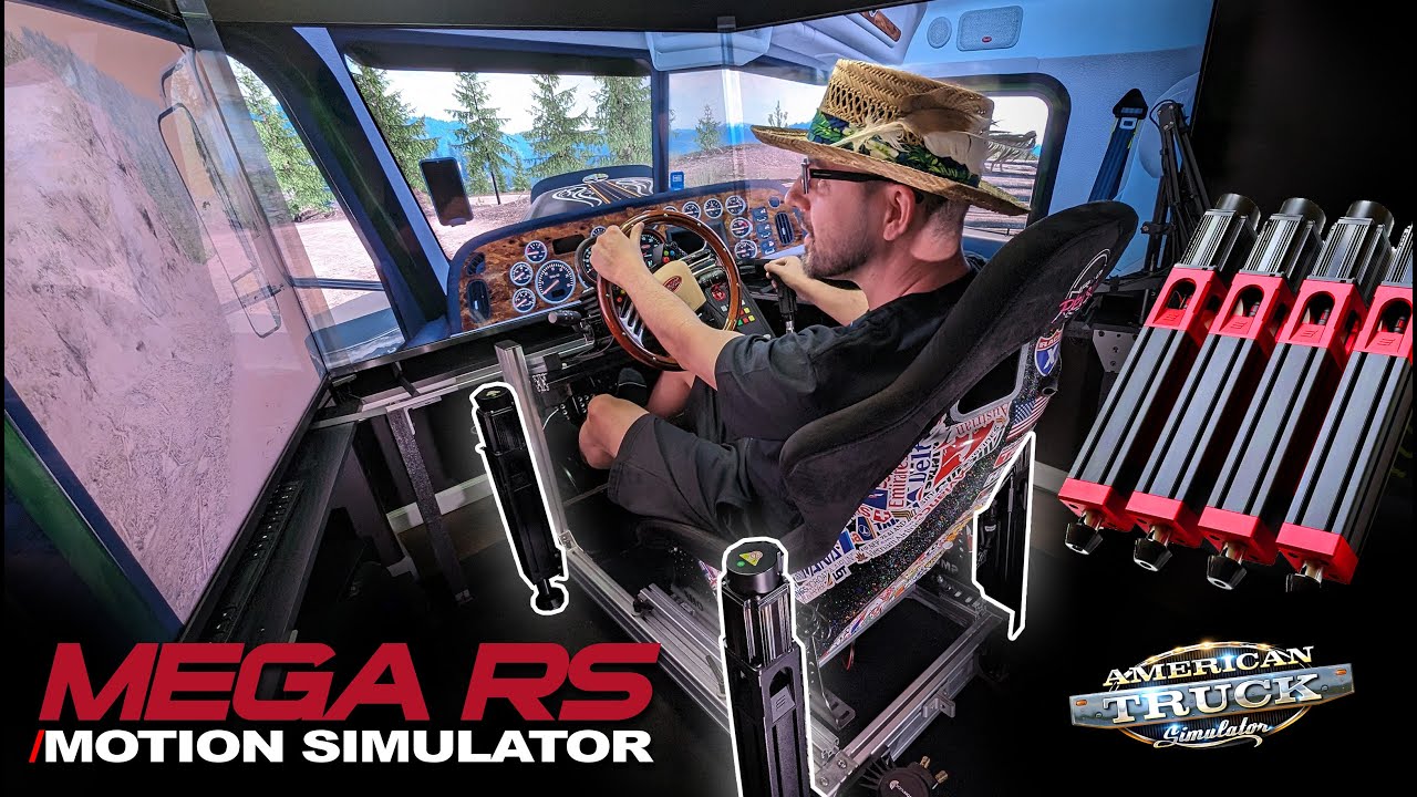 Motion Simulator in American Truck Simulator ACTION !!! MEGA RS  | E RACING LAB
