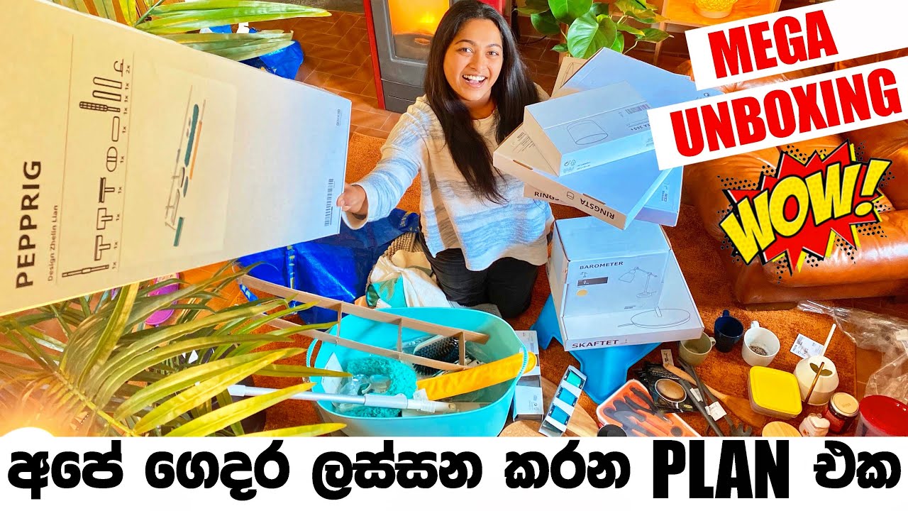 හීන මාලිගාව ලස්සන කරන්න අවශ්‍යම දේවල් | Mega Unboxing  || BINARIO12