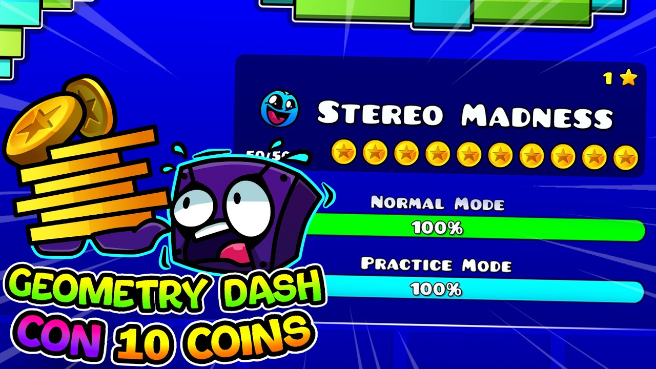 !!!EL NUEVO GEOMETRY DASH CON 10 COINS!!! | Geometry Dash 2.2