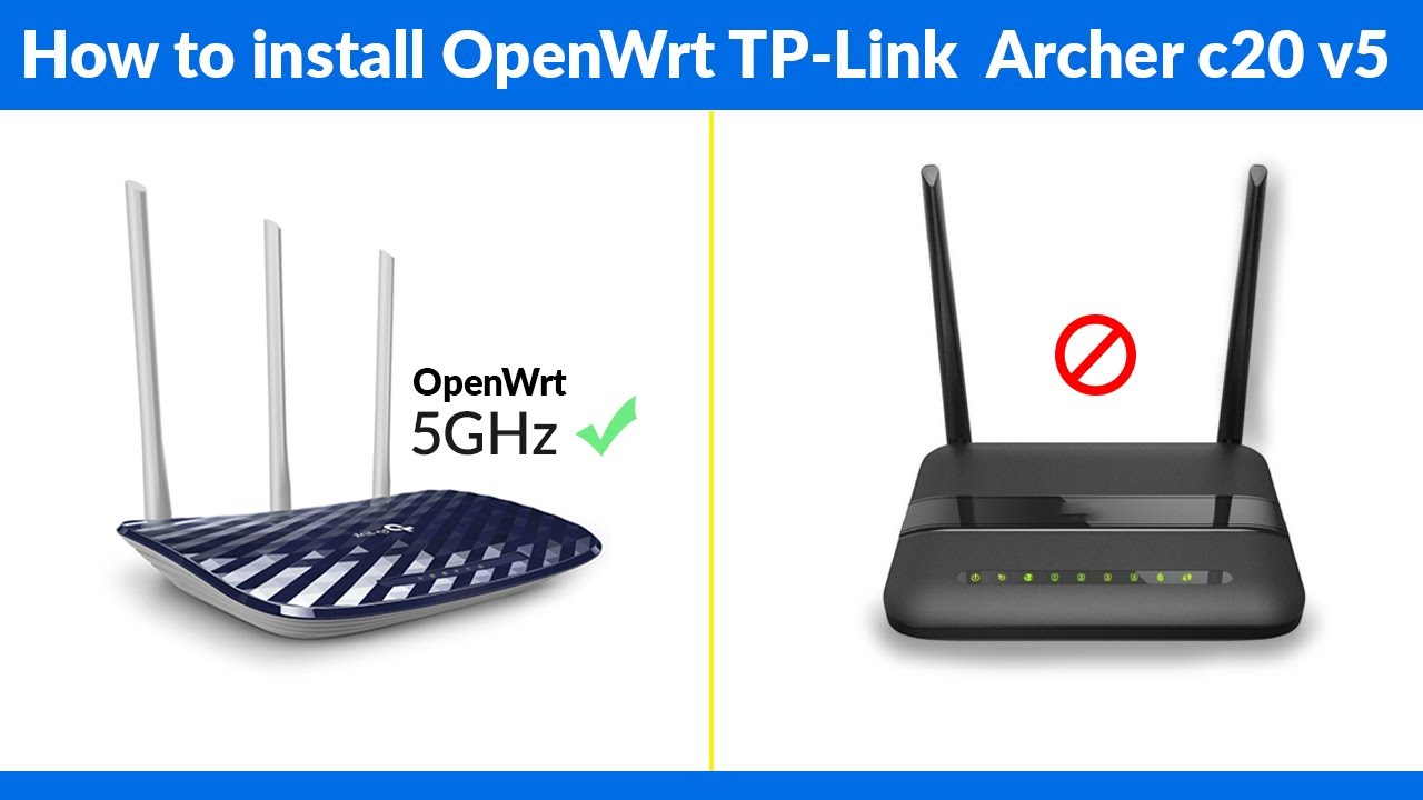 Install openWrt in tp link archer c20 v5 Step by Step tutorial