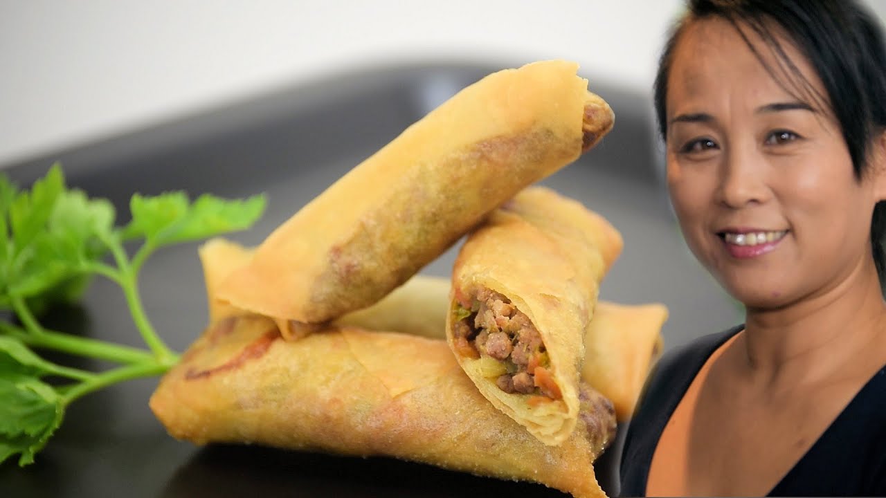 Chinese Beef Spring Roll Recipe (Chinese Style Cooking Recipe)