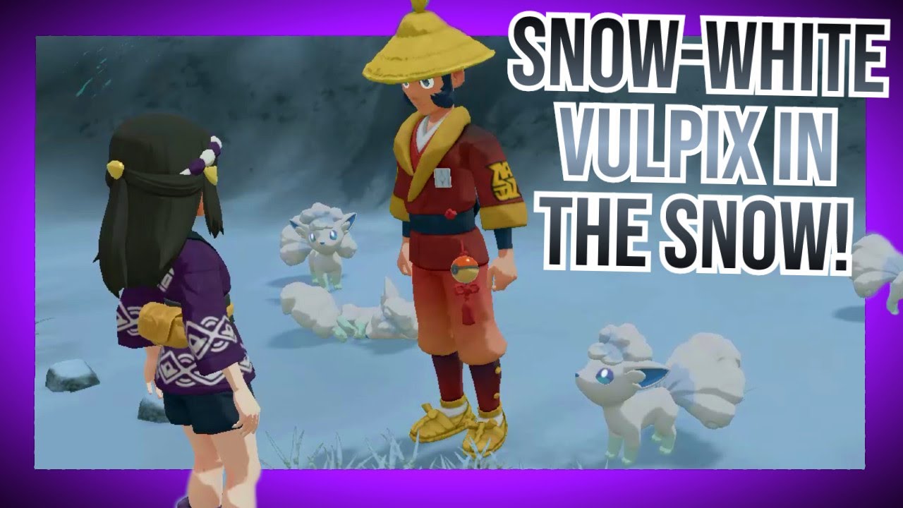 Snow-White Vulpix in the Snow (Request 83) - Pokemon Legends: Arceus