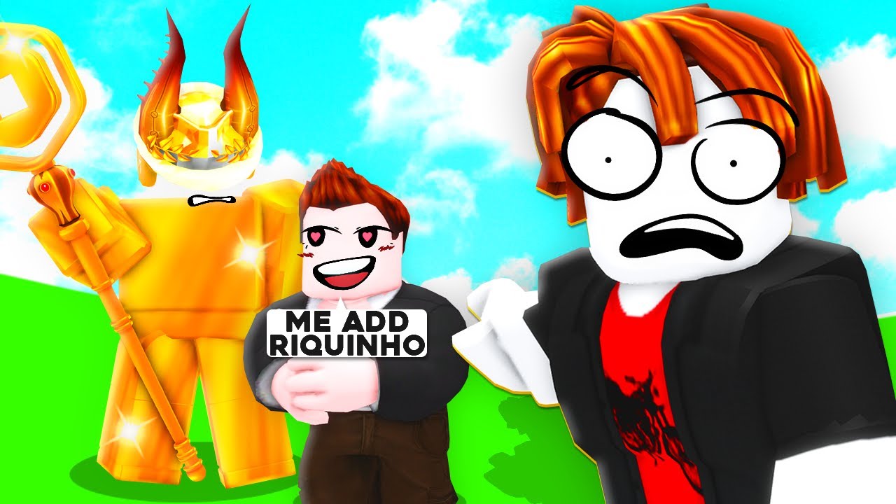 ACHEI UM INTERESSEIRO DE ROBUX NO ROBLOX E ME VINGUEI DELE 🤑 (Ele Adiciona Apenas Ricos)