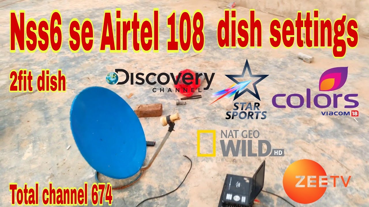 Airtel 108e dish settings 2fit dish|