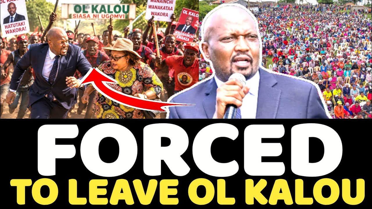 Moses Kuria i przedstawiciele UDA ścigani i zmuszeni do nagłego OPUSZCZENIA Ol KALOU!