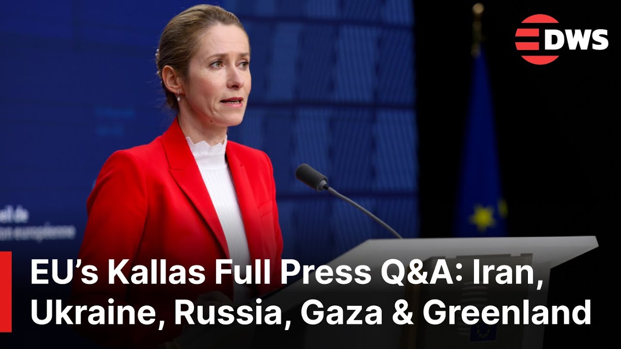 FULL Q&A: Kaja Kallas Faces Reporters After EU FMs Meeting | Iran, Ukraine, Russia & Greenland |AC1E
