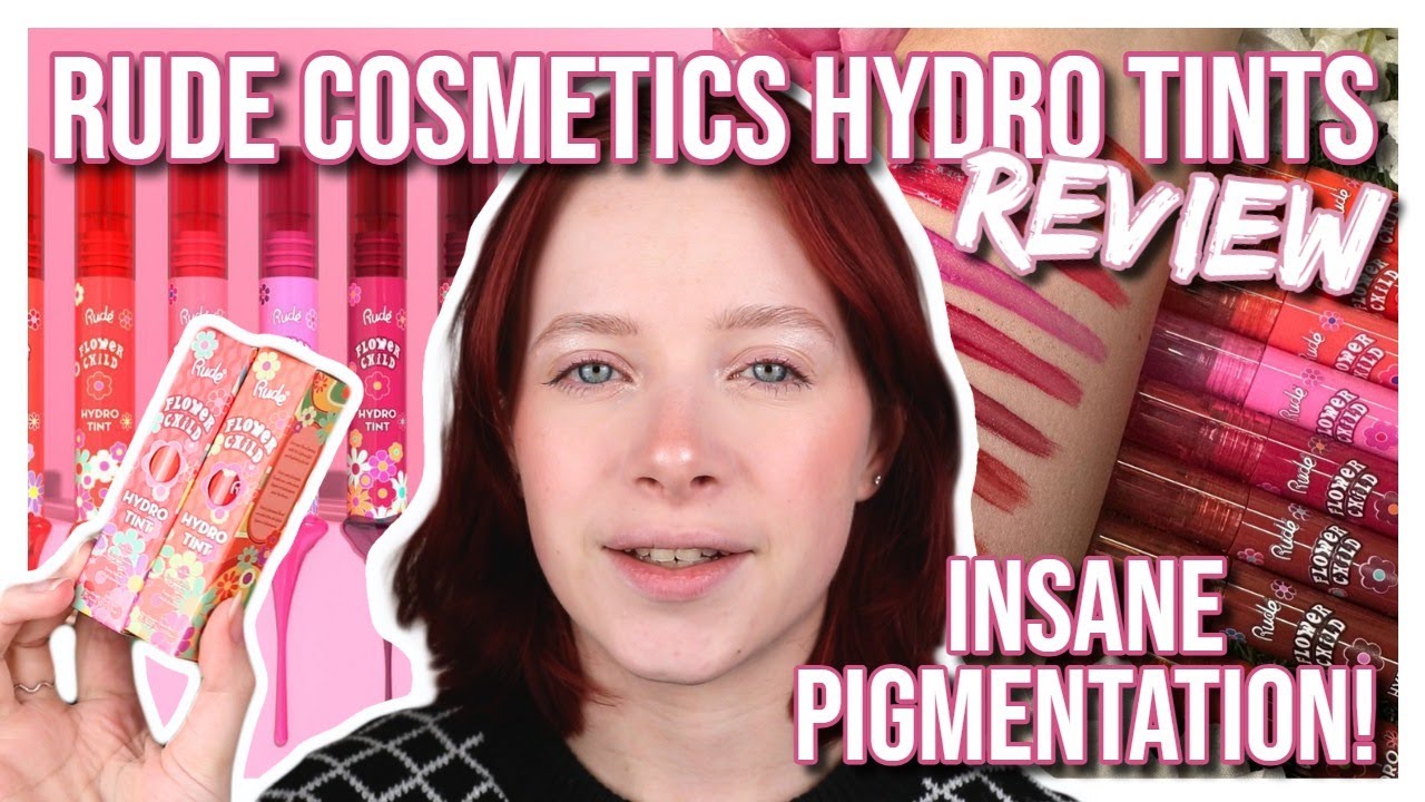 Insanely Pigmented Lip Tints! 😱💄FULL Rude Cosmetics Hydro Tint Collection Review