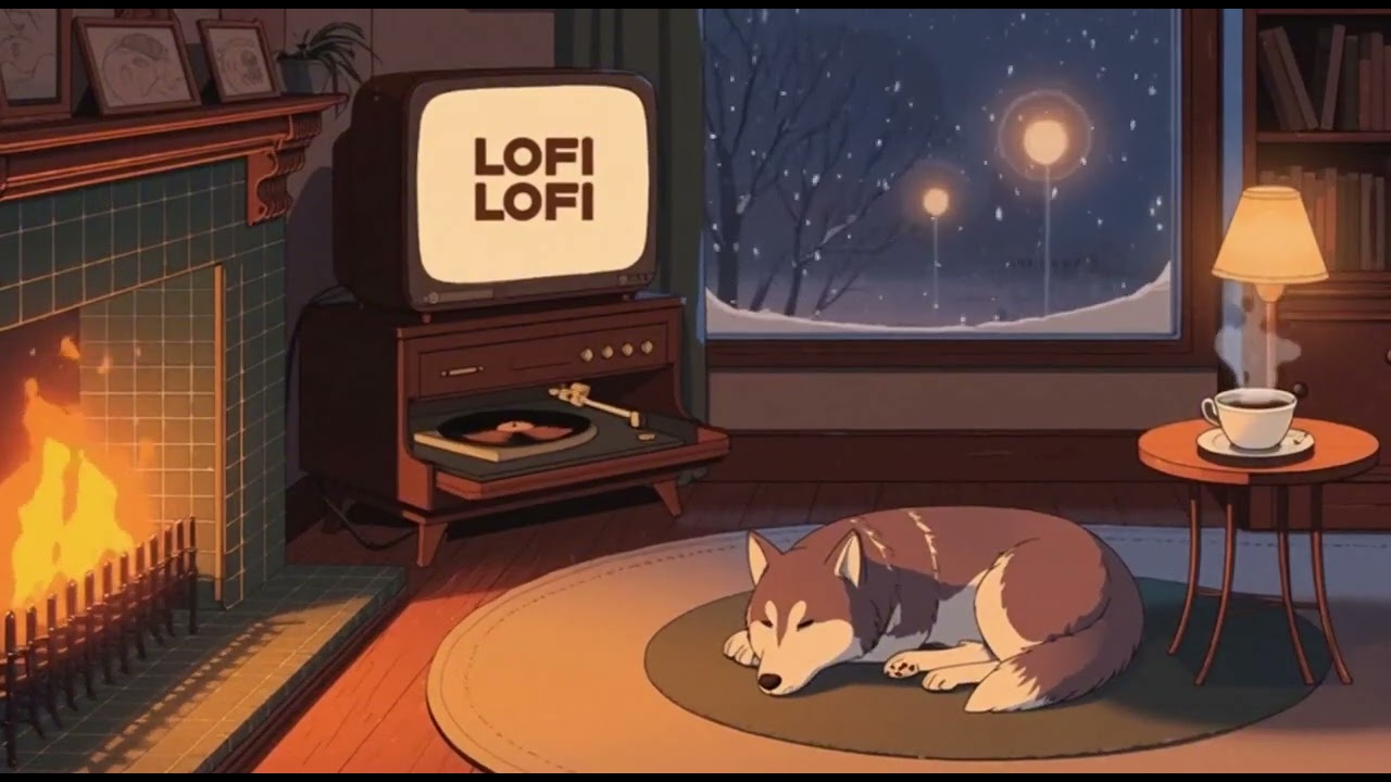 ❄️ Cozy Snowfall Jazz Lo-Fi for Late Nights, Tea & Relaxation ☕🎷 | Lofi Lofi