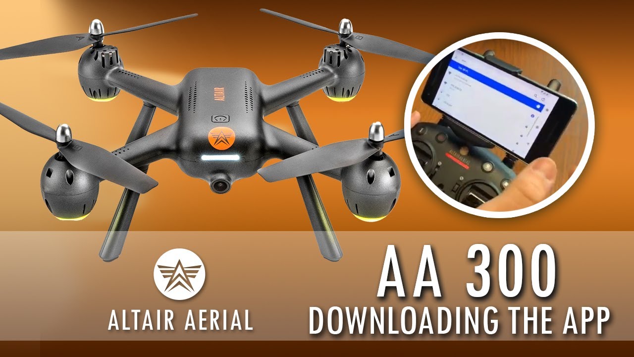 Altair Aerial AA300 GPS Drone downloading and installing the X-Drone App