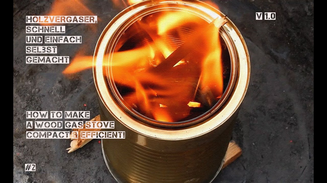 Holzvergaser Schnell und einfach selbst gemacht.How To Make A Wood Gas Stove - Compact & Efficient!