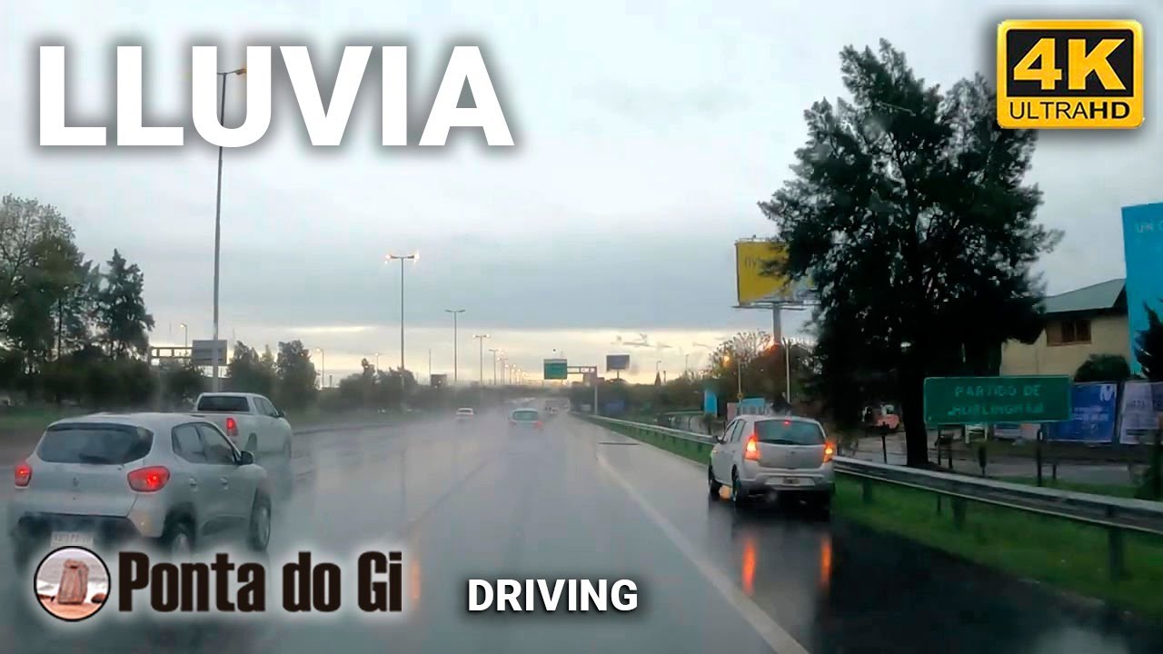 [4K] Conduciendo por la Autopista con lluvia y música tranquila #driving [acceso oeste] ARGENTINA