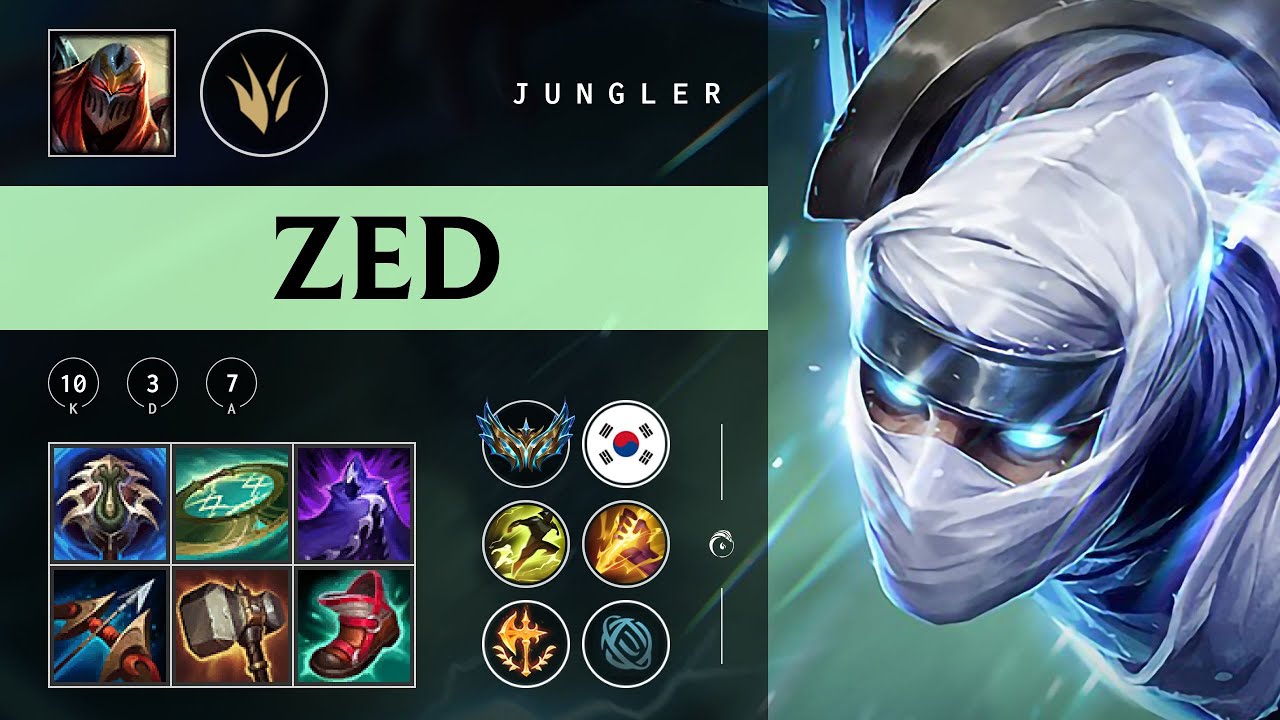 Zed Jungle vs Aatrox - KR Challenger Patch 25.23